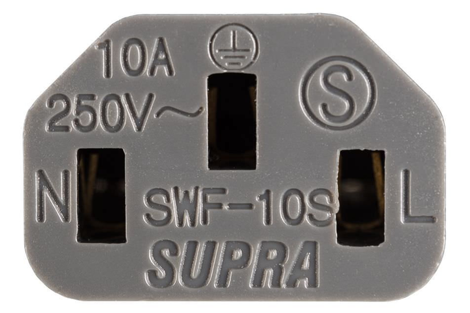 Supra Anniversary LoRad 2.5 SPC CS-EU/A CEE 7/7 (angled) - IEC C13 Strömkabel EU-standard