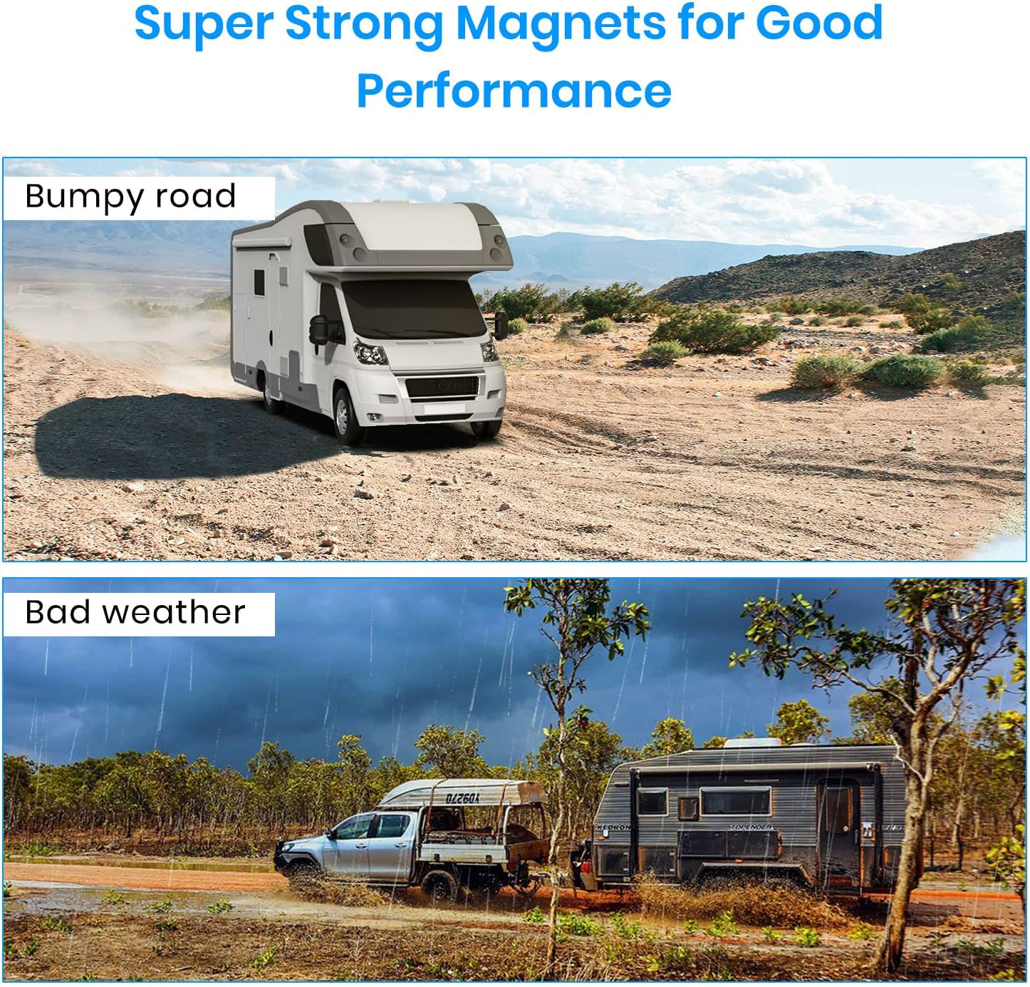 AutoVox Magnetfäste för kamera Solar 3A Backkamera