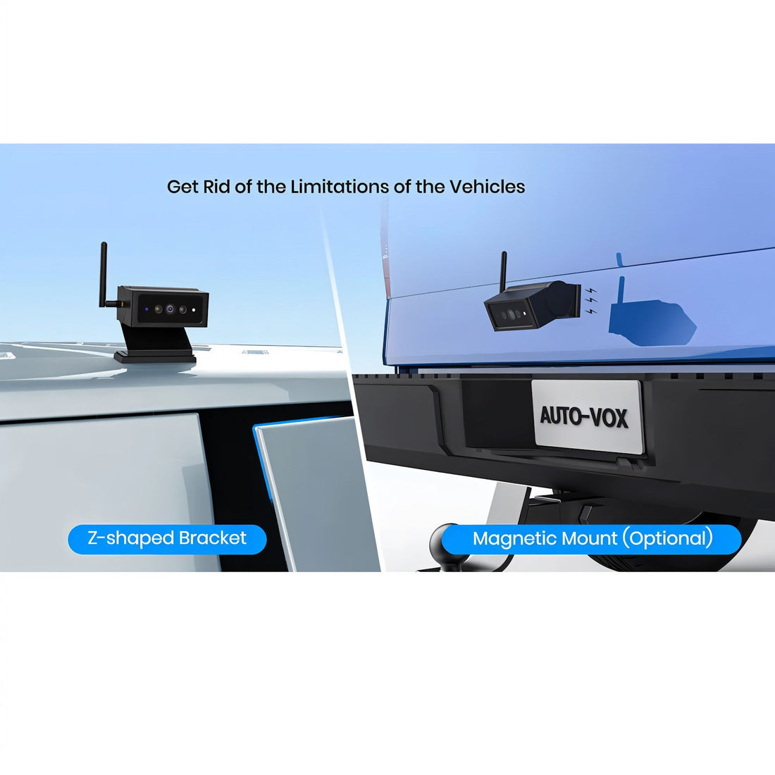 AutoVox Solar 4A Kameraenhet (endast kamera) Backkamera