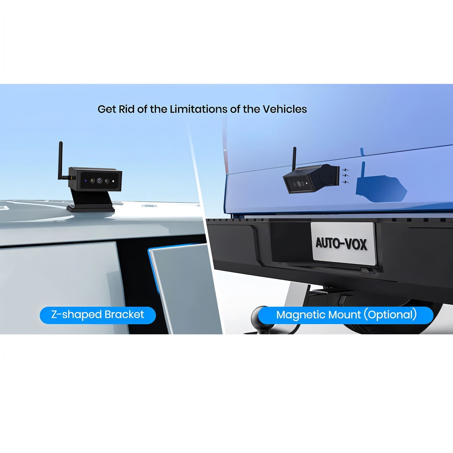 AutoVox Solar 4A Kameraenhet (endast kamera) Backkamera