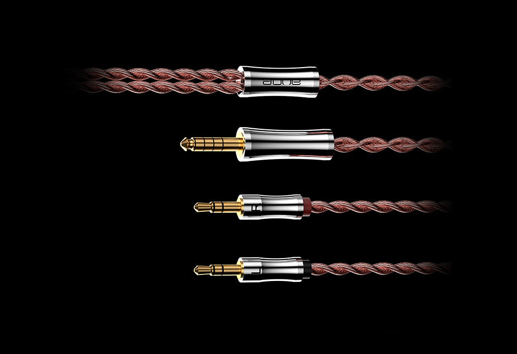 Aune AR3 - Balanserad hörlurskabel 4.4 till 3.5mm hörlurskabel