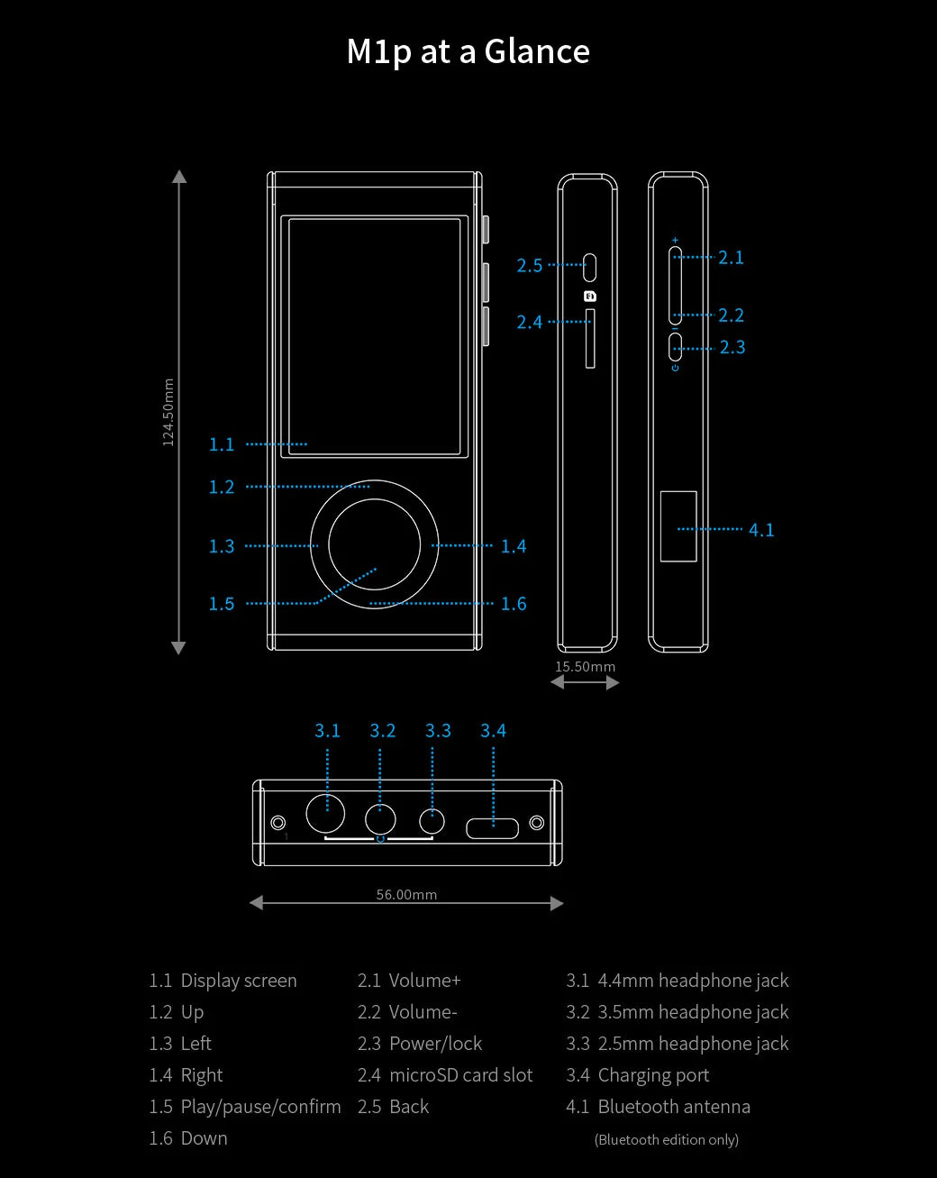 Aune M1p Digital Music Player Musikspelare
