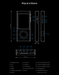 Aune M1p Digital Music Player Musikspelare