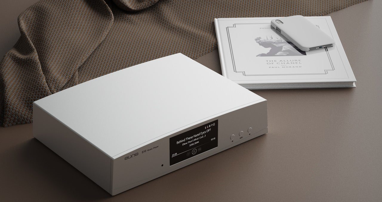 Aune S10 Pro - Musikstreamer HiFi, ESS9038 Pro Nätverksspelare Silver