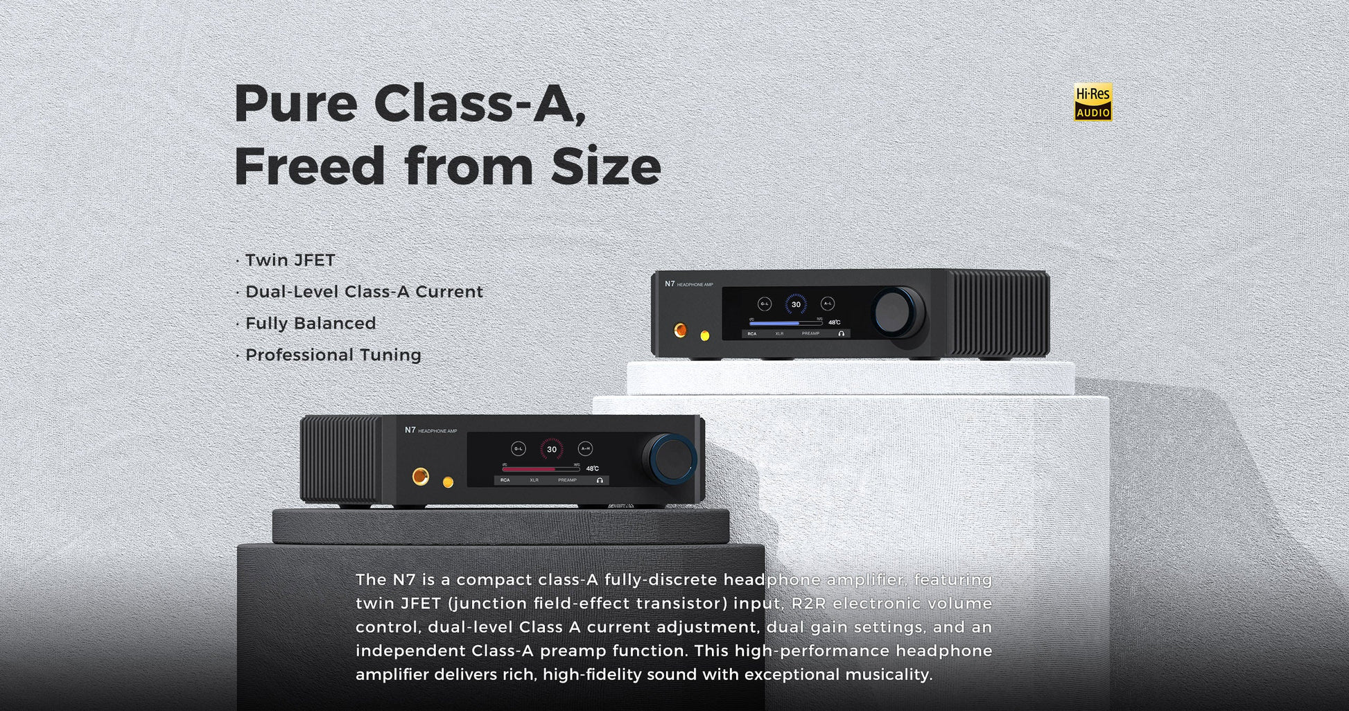 Aune N7 - Hörlursförstärkare Klass A Hörlursförstärkare