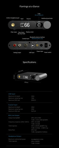 Aune Flamingo BT - Hörlursförstärkare - DEMO Hörlursförstärkare