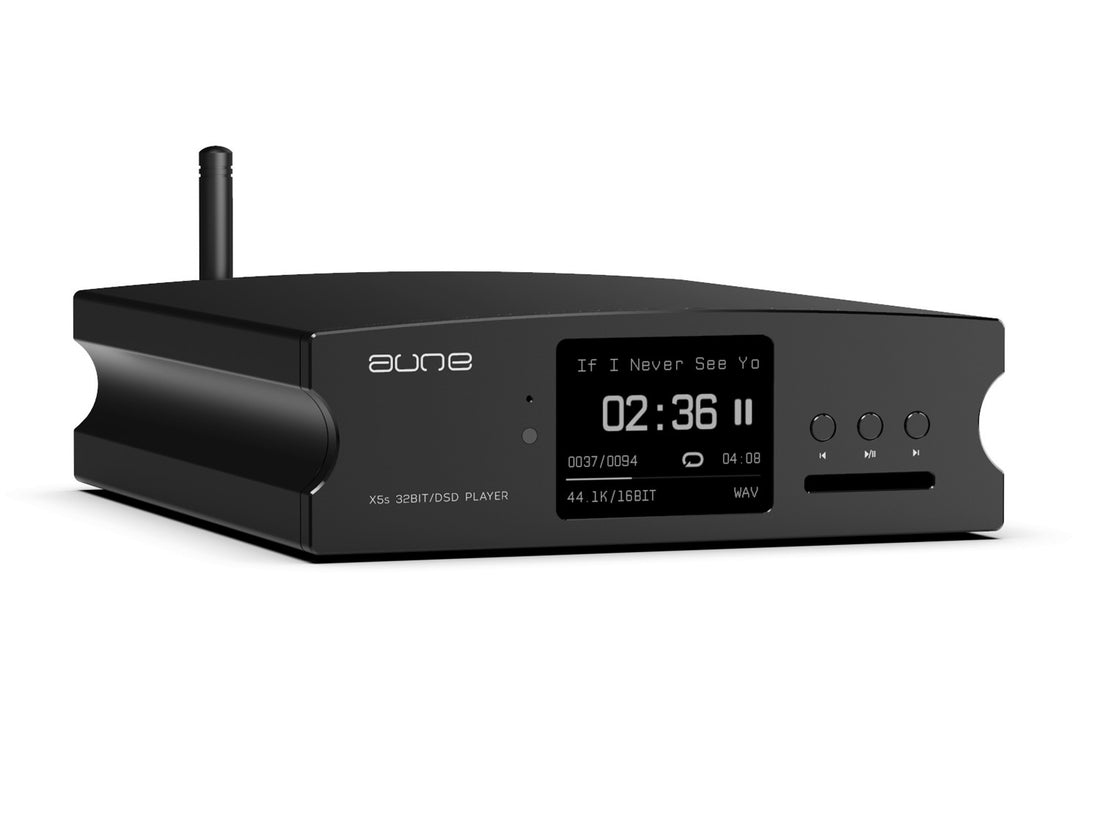 Aune X5s 8th gen Blåtand - Digital Musiktransport Musikspelare Svart
