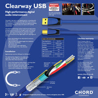 Chord Clearway USB A-B USB-kabel