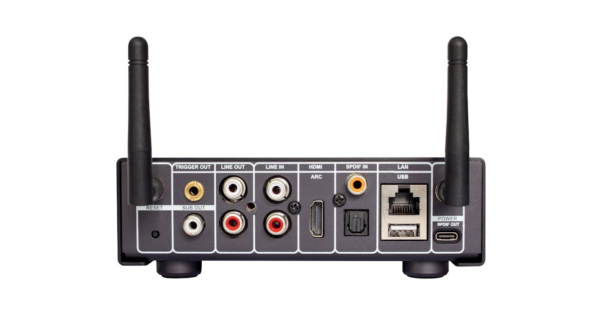 NuPrime WR-2 - Stereoförsteg med inbyggd streaming, HDMI ARC Nätverksspelare