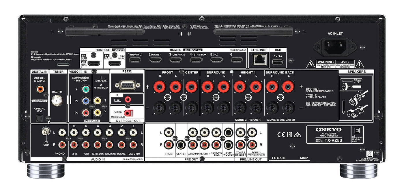 Onkyo TX-RZ50 Hemmabioförstärkare