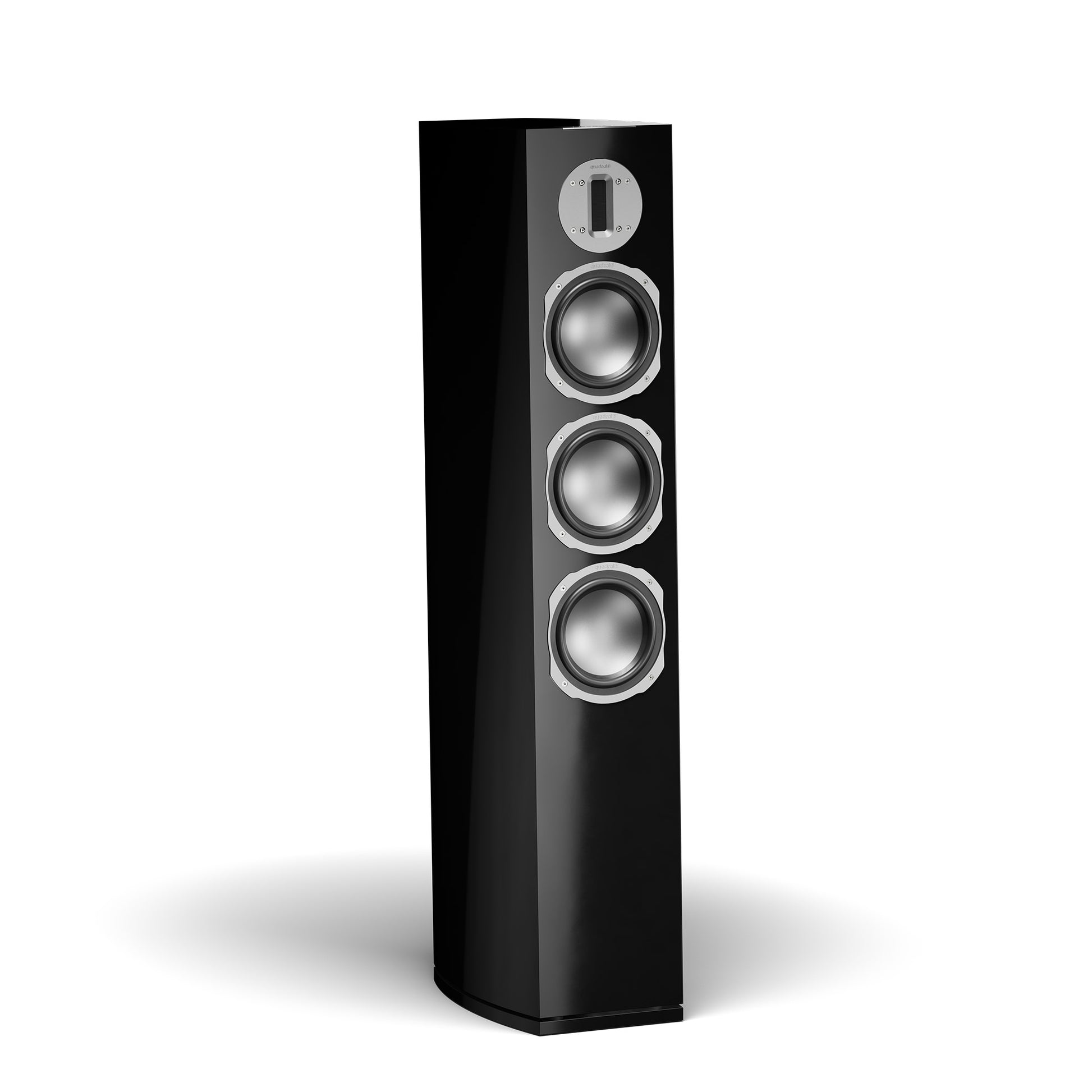 Quadral Chromium 105 Golvhögtalare Svart högblank