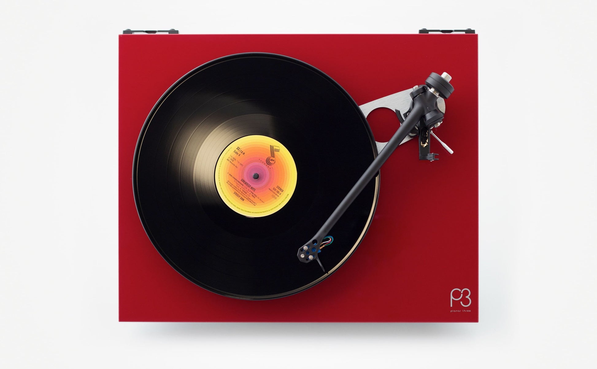 Rega Planar 3 Vinylspelare Röd pianolack exkl. pickup