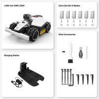 LUBA mini AWD 1500 Lidar - För 1500m2 Gränskabelfri Robotgräsklippare