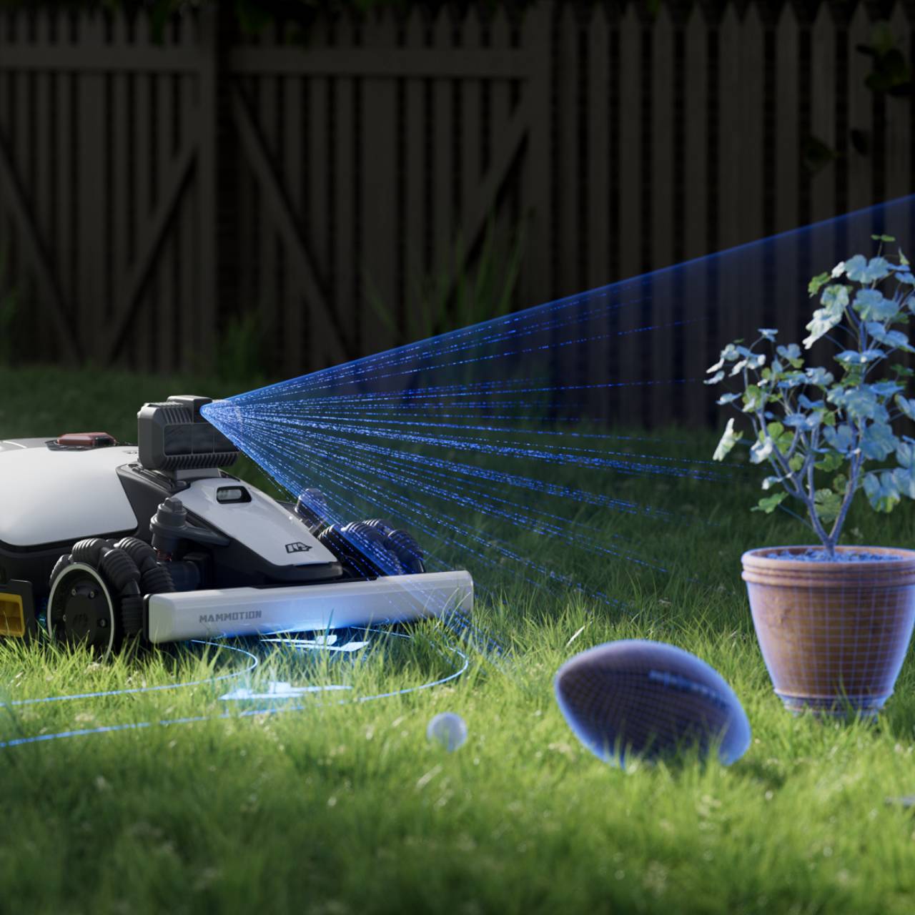 LUBA mini AWD 1500 Lidar - För 1500m2 Gränskabelfri Robotgräsklippare