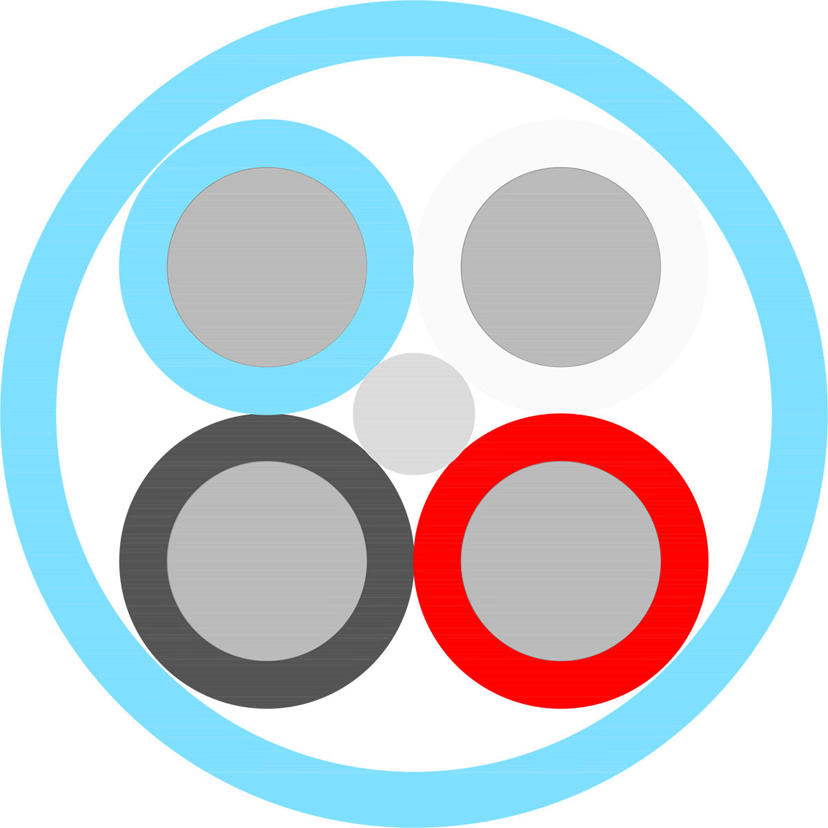 Supra Rondo 4X2.5 Combicon Terminerad-högtalarkabel