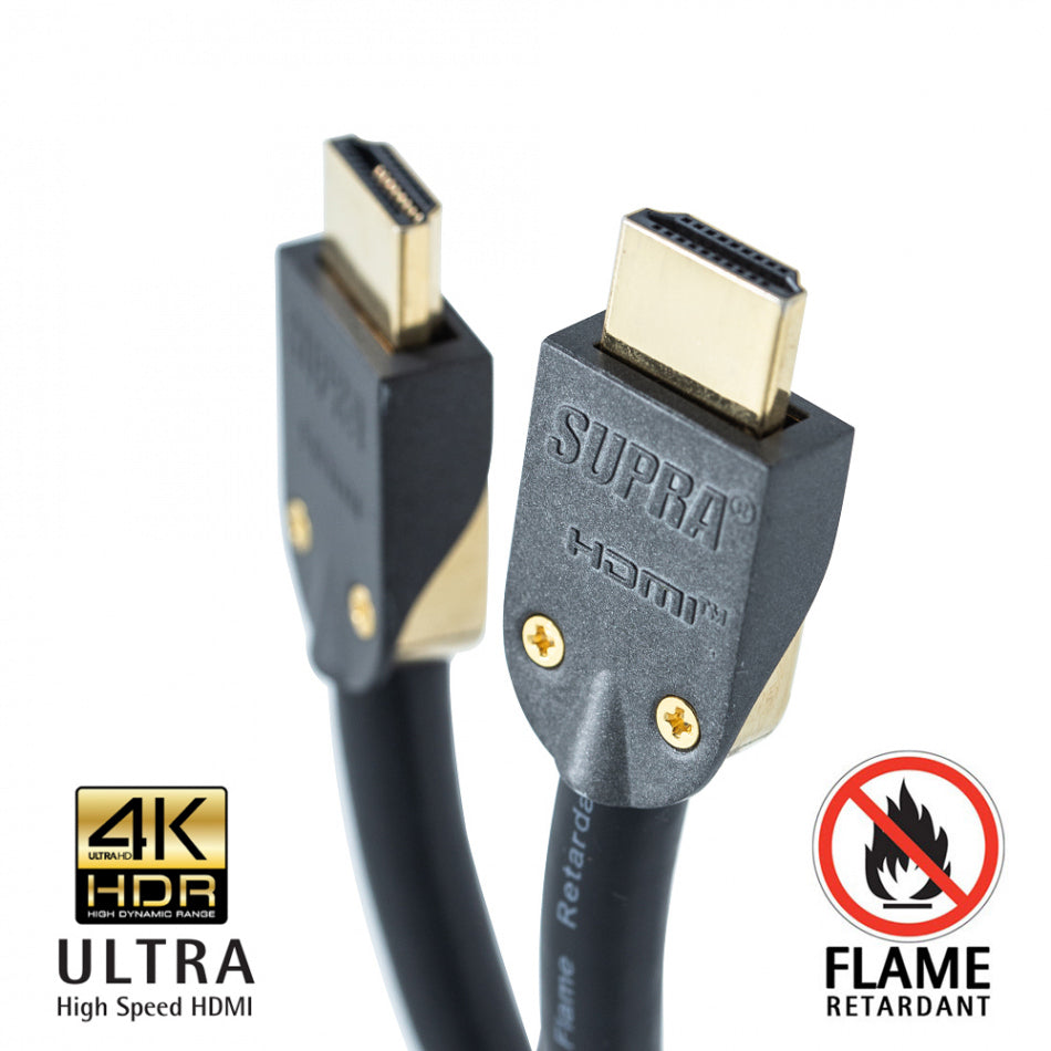 Supra HDMI 2.0 UHD4K FRHF Black (6-15M) Hdmi-kabel