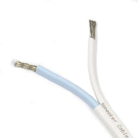 Supra Ply 2.0 2x2mm, högtalarkabel lösmeter Högtalarkabel-lösmeter Vit