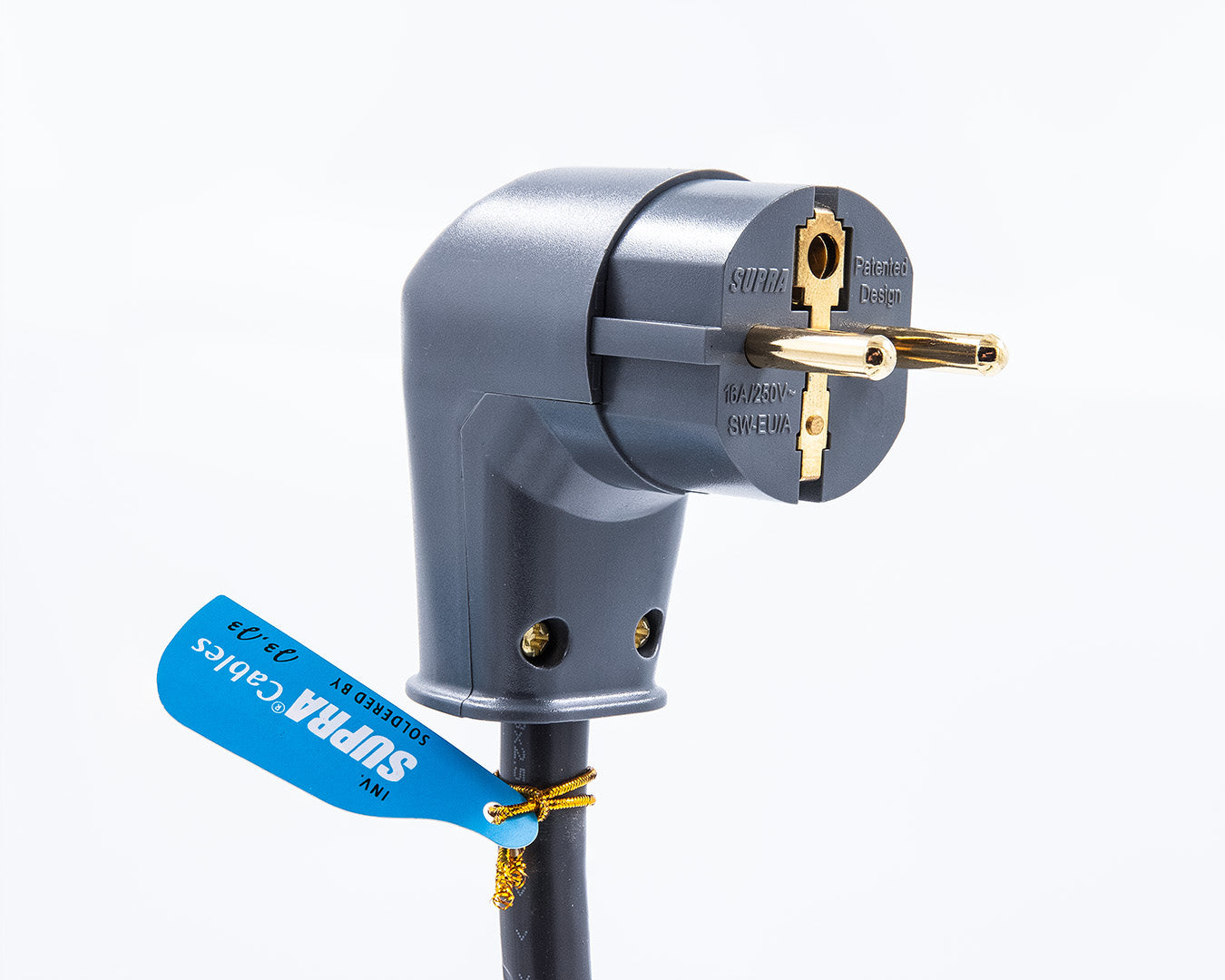 Supra Anniversary LoRad 2.5 SPC CS-EU/A CEE 7/7 (angled) - IEC C13 Strömkabel EU-standard