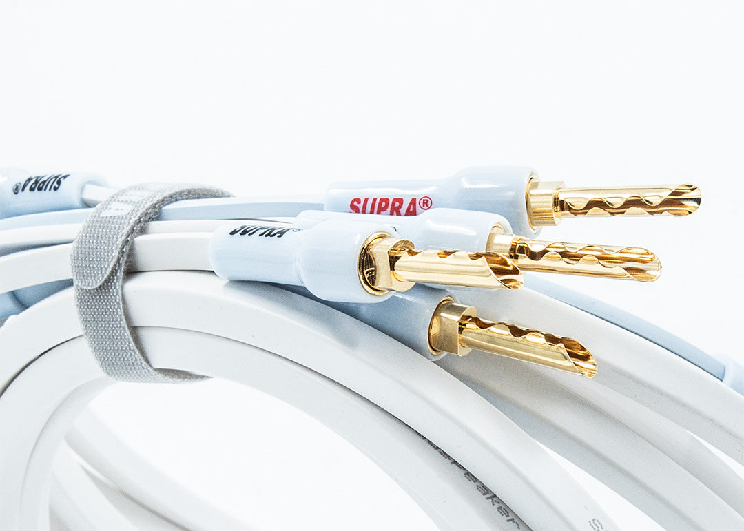 Supra Ply 2.0 CombiCon 2x2mm 2Banana - 2Banana (par) Terminerad-högtalarkabel