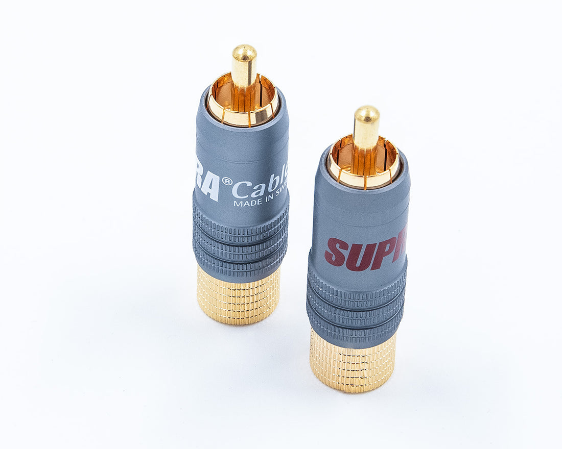 Supra RCA-8SL RCA-kontakt (2-pack) RCA-kontakter