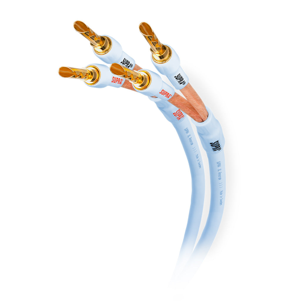 Supra XL Annorum CombiCon 2Banana - 2Banana (par) Terminerad-högtalarkabel