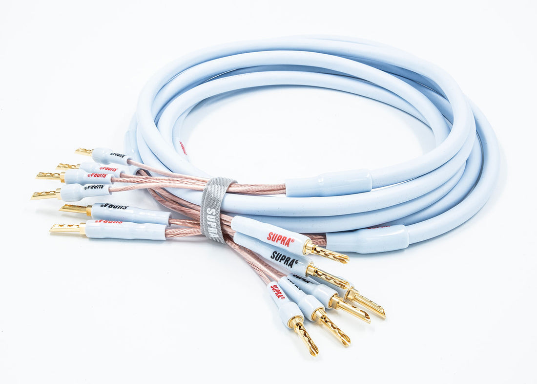 Supra XL Annorum CombiCon Bi-Wire 2Banana - 4Banana (par) Terminerad-högtalarkabel