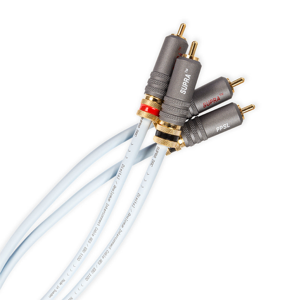 Supra DAC-SL 2RCA - 2RCA Analog RCA-kabel