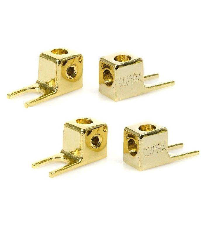 Supra Fork XL Spadkontakter 4-pack Spadkontakter högtalarkabel