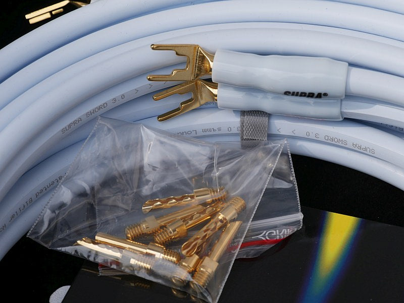 Supra Sword Combicon - Premium Högtalarkabel Terminerad-högtalarkabel