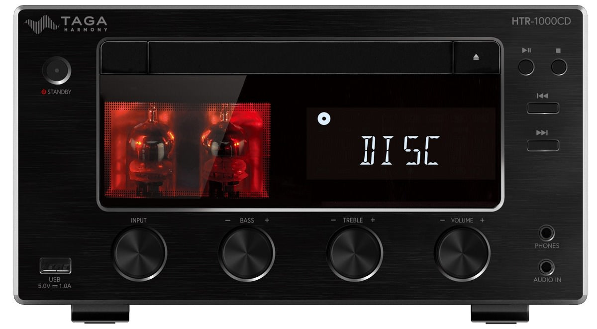 Taga HTR-1000CD v.3 - Stereoförstärkare, CD, Bluetooth FM/DAB+ Stereoförstärkare Svart