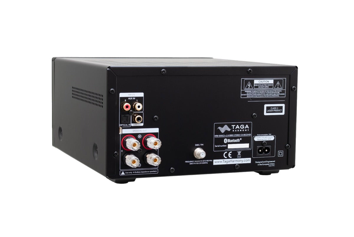 Taga HTR-1000CD v.3 - Stereoförstärkare, CD, Bluetooth FM/DAB+ Stereoförstärkare