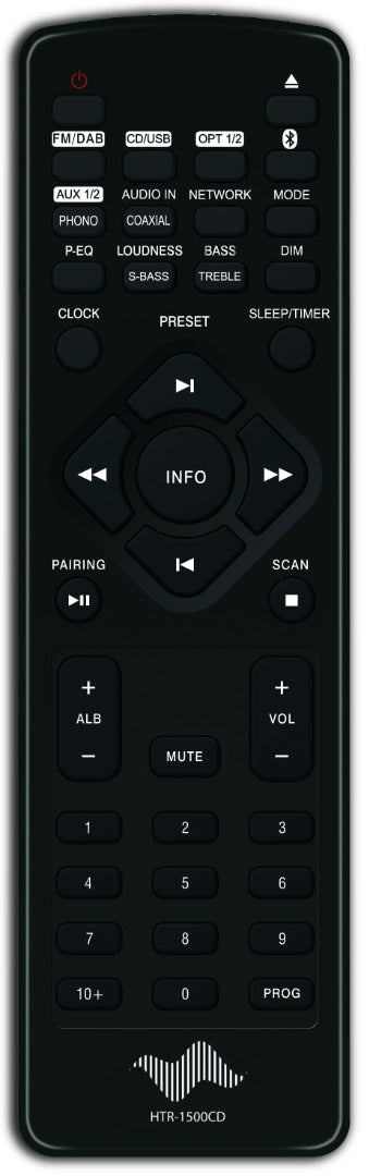 Taga HTR-1500CD - Stereoförstärkare, Streaming, CD, FM/DAB+ Stereoförstärkare