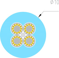 Supra XL Annorum CombiCon Bi-Amp 4Banana - 4Banana (par) Terminerad-högtalarkabel