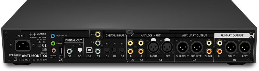 DSPeaker Anti-mode X4 flaggskepps stereoförsteg Stereoförsteg Svart