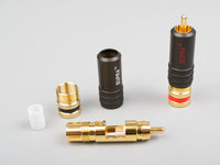 Supra PPSL RCA PLUG PAIR Röd/Vit RCA-kontakter