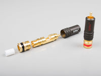 Supra PPSL RCA PLUG PAIR Röd/Vit RCA-kontakter