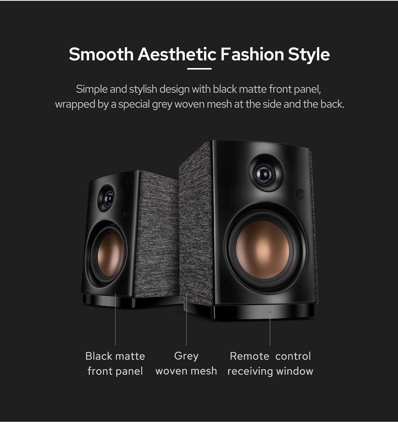 Swans OS-10 - Aktiva högtalare med fjärrkontroll Aktiva högtalare