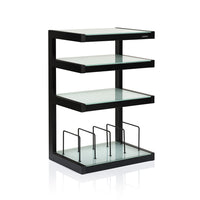 Norstone Esse Hifi Vinyl - Hifi-bänk Hifi-bänk Svart/frostat glas