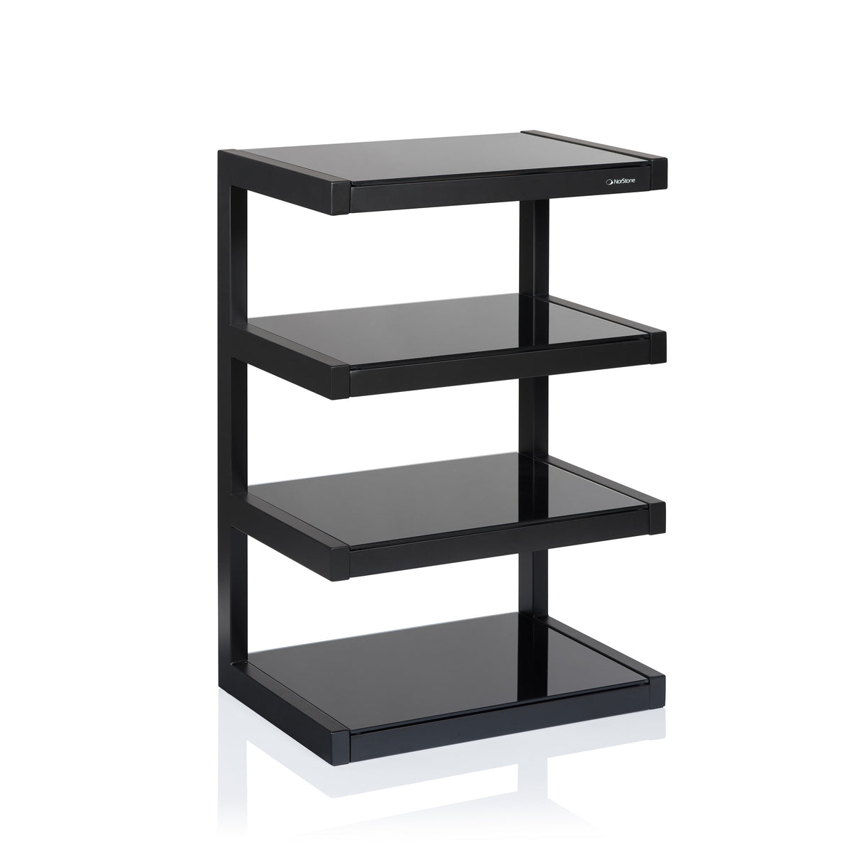 Norstone Esse Hifi - Hifi-bänk Hifi-bänk Svart/svart glas