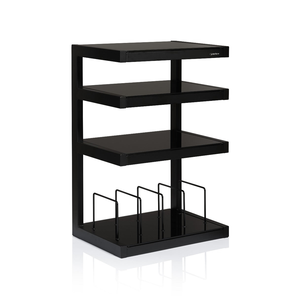 Norstone Esse Hifi Vinyl - Hifi-bänk Hifi-bänk Svart/svart glas