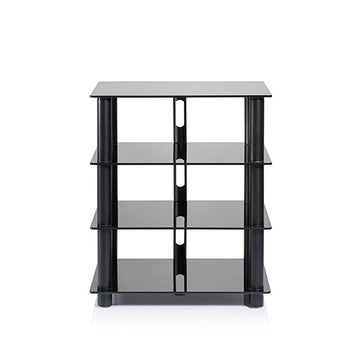 Norstone Epur 4 - Hifi-bänk Hifi-bänk Svart/svart glas