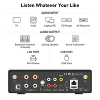 Arylic H50 - Stereoförstärkare HDMI ARC - DEMO Stereoförstärkare
