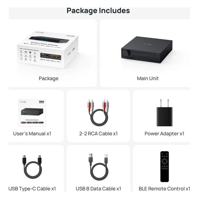 Arylic LP100 - Musikstreamer med AirPlay 2 och Phono Musikstreamer