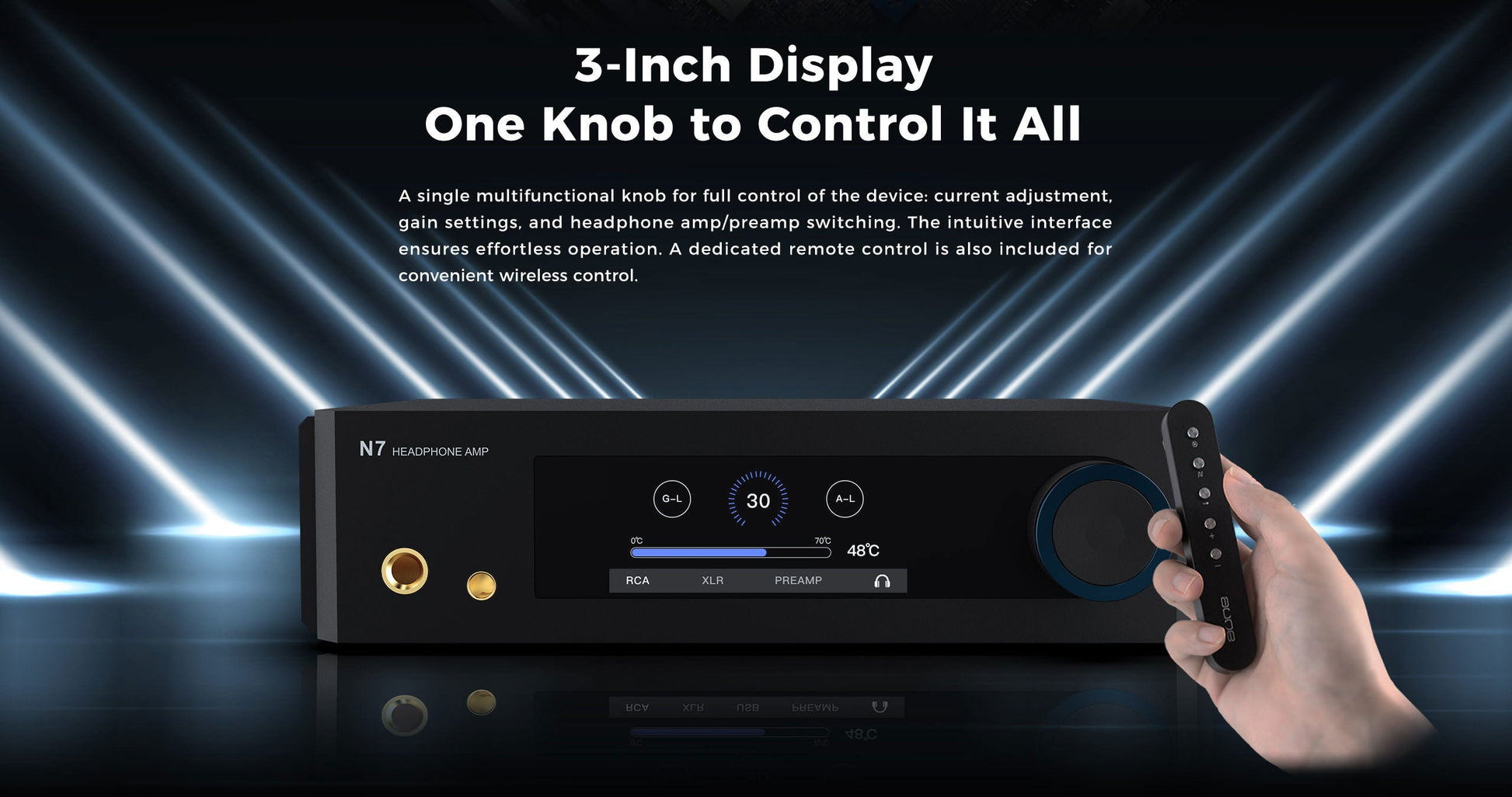 Aune N7 DAC - Hörlursförstärkare med USB-DAC Hörlursförstärkare