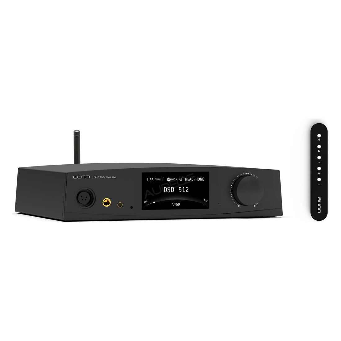 Aune S9c Pro - Hörlursförstärkare/DAC med Bluetooth Hörlursförstärkare Svart