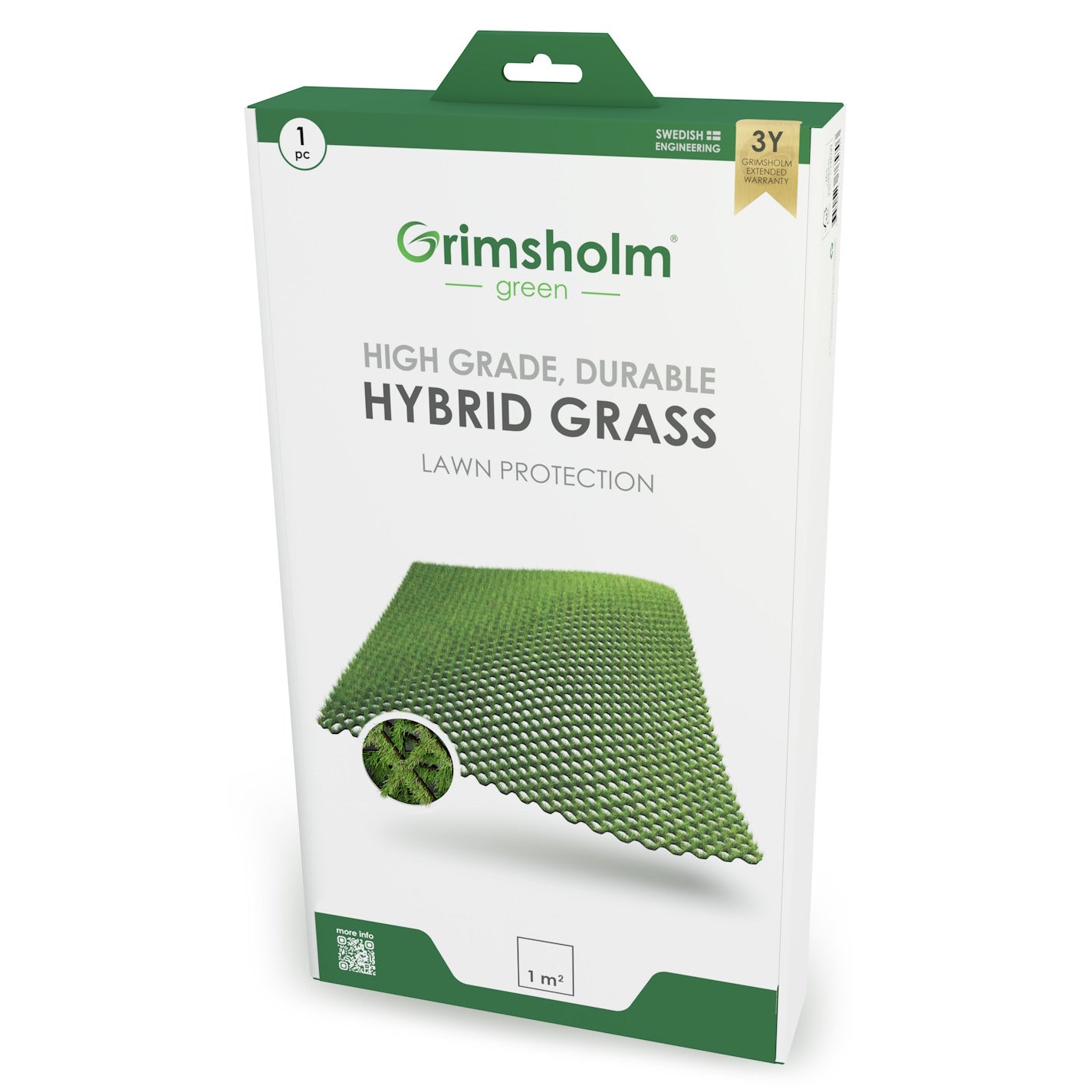 Grimsholm Hybridgräs 1x1 meter - Förstärk Gräsmattan Hybridgräs