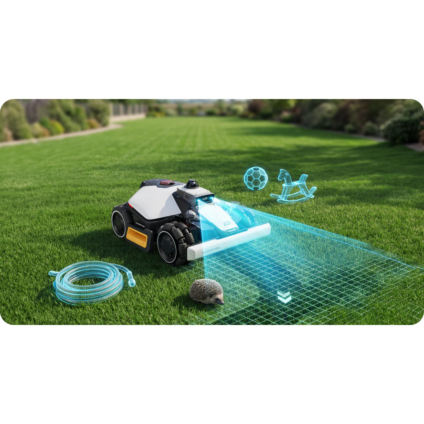 LUBA mini 2 AWD 1500 (2026) - Gränskabelfri AI-Robotgräsklippare för 1500m² Robotgräsklippare