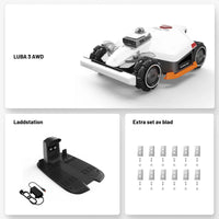 LUBA 3 AWD 1500 (2026) - LiDAR Robotgräsklippare för 1500m² Robotgräsklippare