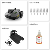 YUKA Mini 2 - 800 (2026) - Gränskabelfri AI-Robotgräsklippare för 800m² Robotgräsklippare