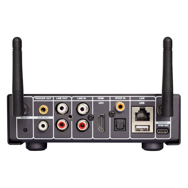 NuPrime WR-2 - Stereoförsteg med inbyggd streaming, HDMI ARC Nätverksspelare